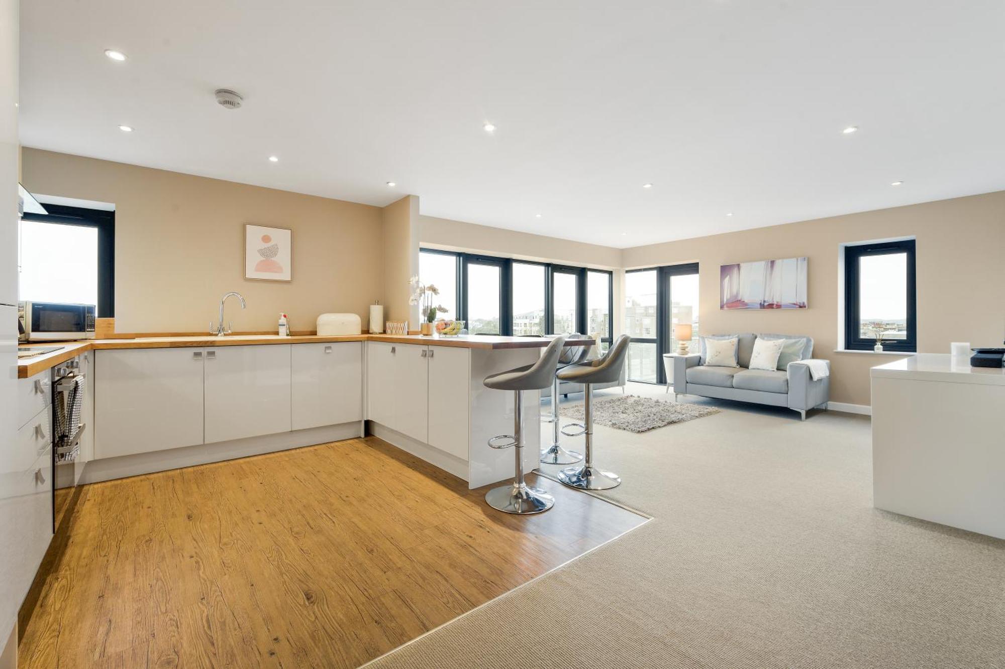 Westcliff Penthouse With Sea Views And Balcony Apartment Bournemouth Ngoại thất bức ảnh