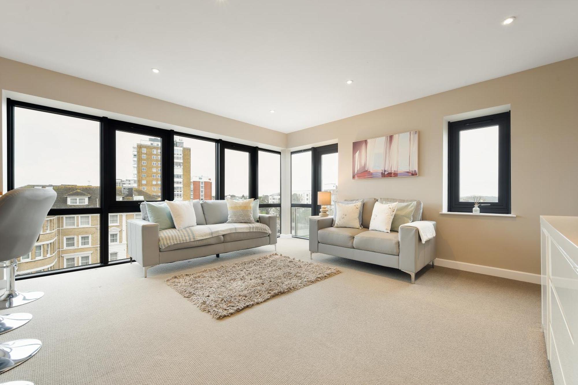 Westcliff Penthouse With Sea Views And Balcony Apartment Bournemouth Ngoại thất bức ảnh
